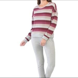 Lucky Brand Striped Jogger Pajama Set, Sz M